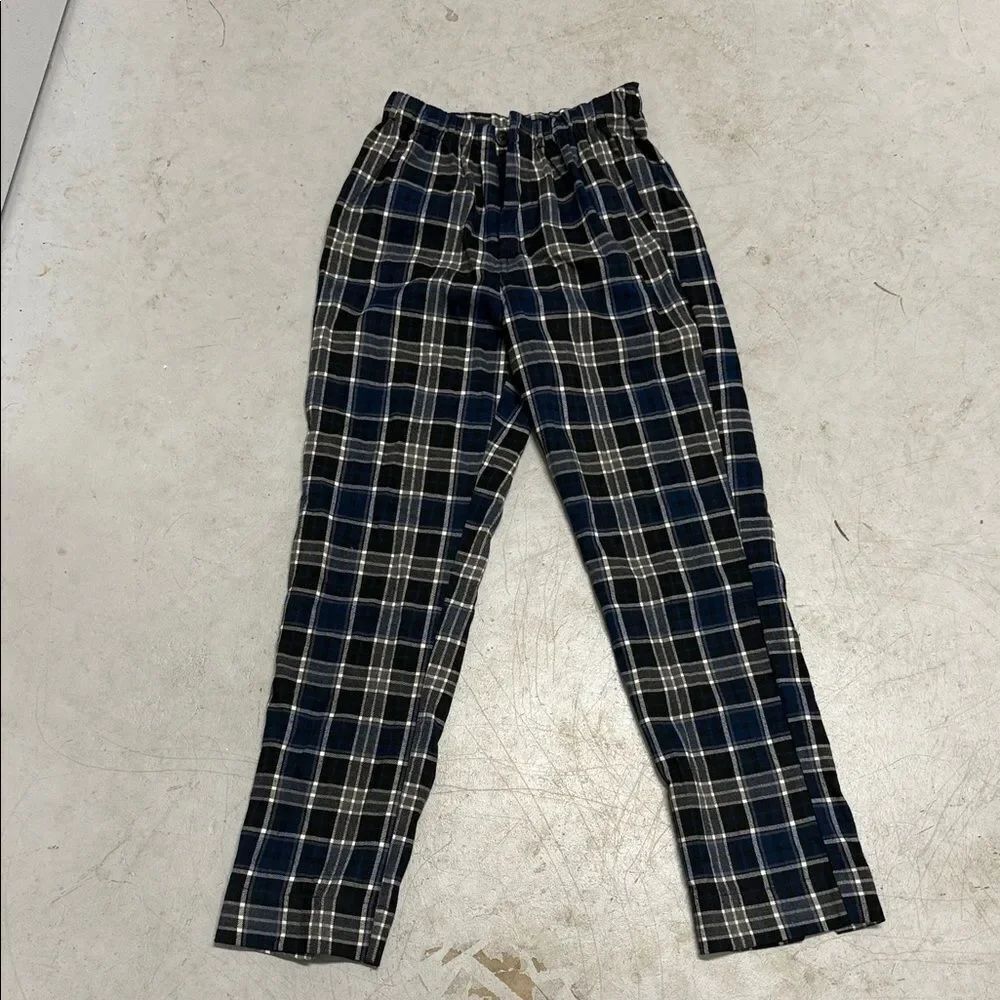 Plaid Womens JOHN GALT Pants - Black and White NWT - Straight Leg